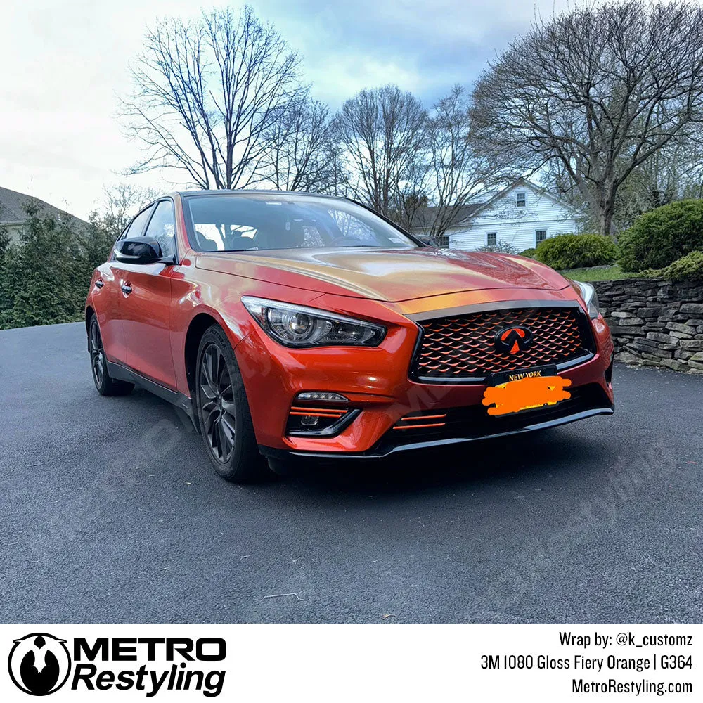 3M 1080 Gloss Fiery Orange Vinyl Wrap | G364