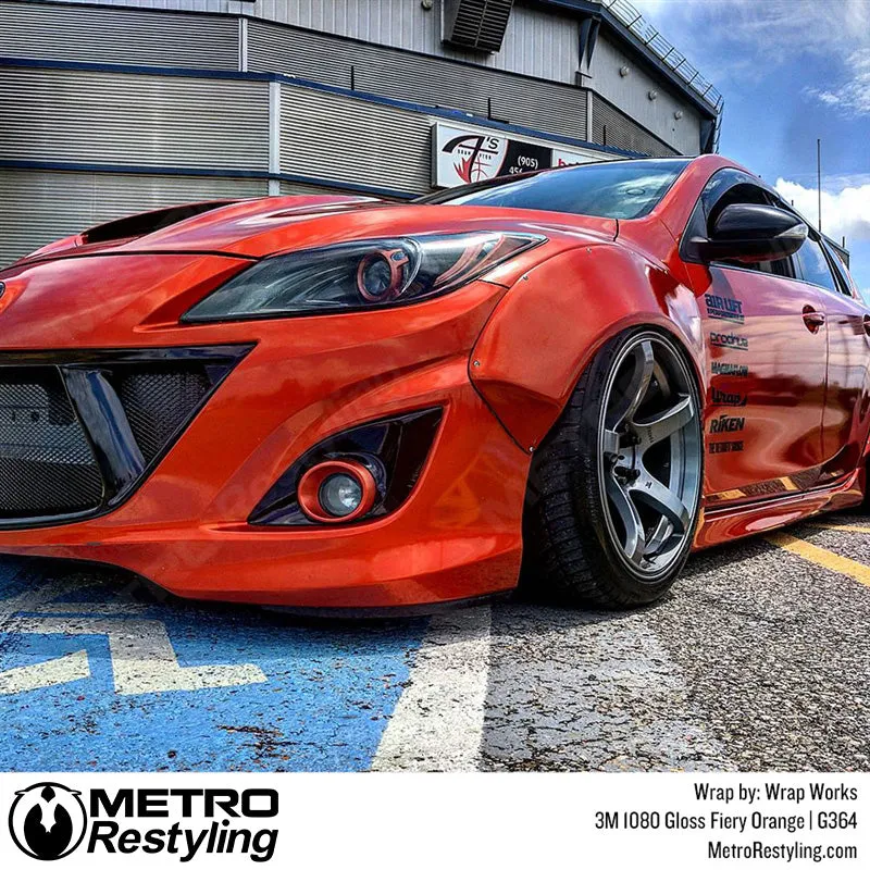 3M 1080 Gloss Fiery Orange Vinyl Wrap | G364