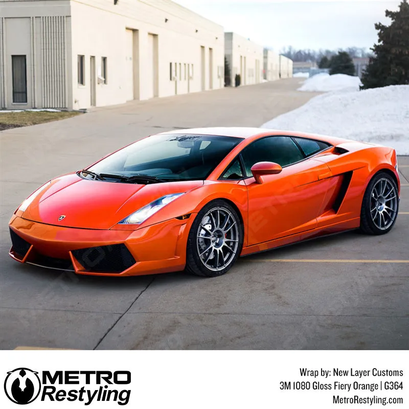 3M 1080 Gloss Fiery Orange Vinyl Wrap | G364