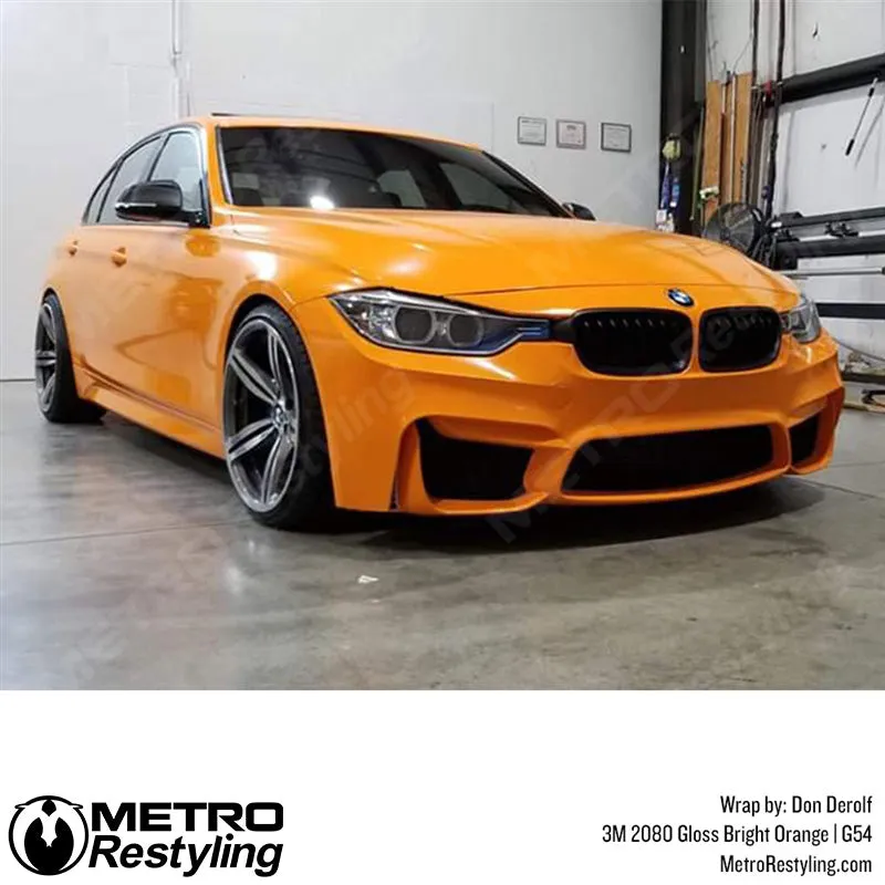 3M 2080 Gloss Bright Orange Vinyl Wrap | G54