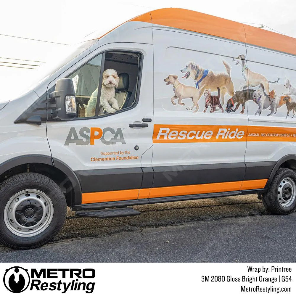 3M 2080 Gloss Bright Orange Vinyl Wrap | G54