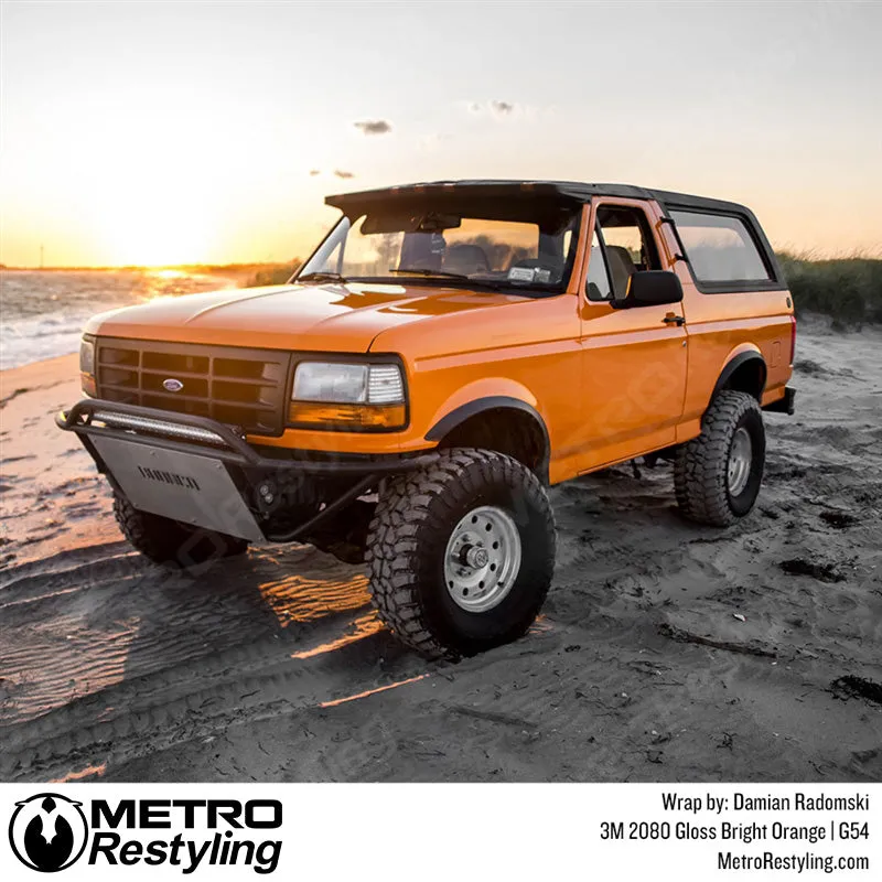 3M 2080 Gloss Bright Orange Vinyl Wrap | G54
