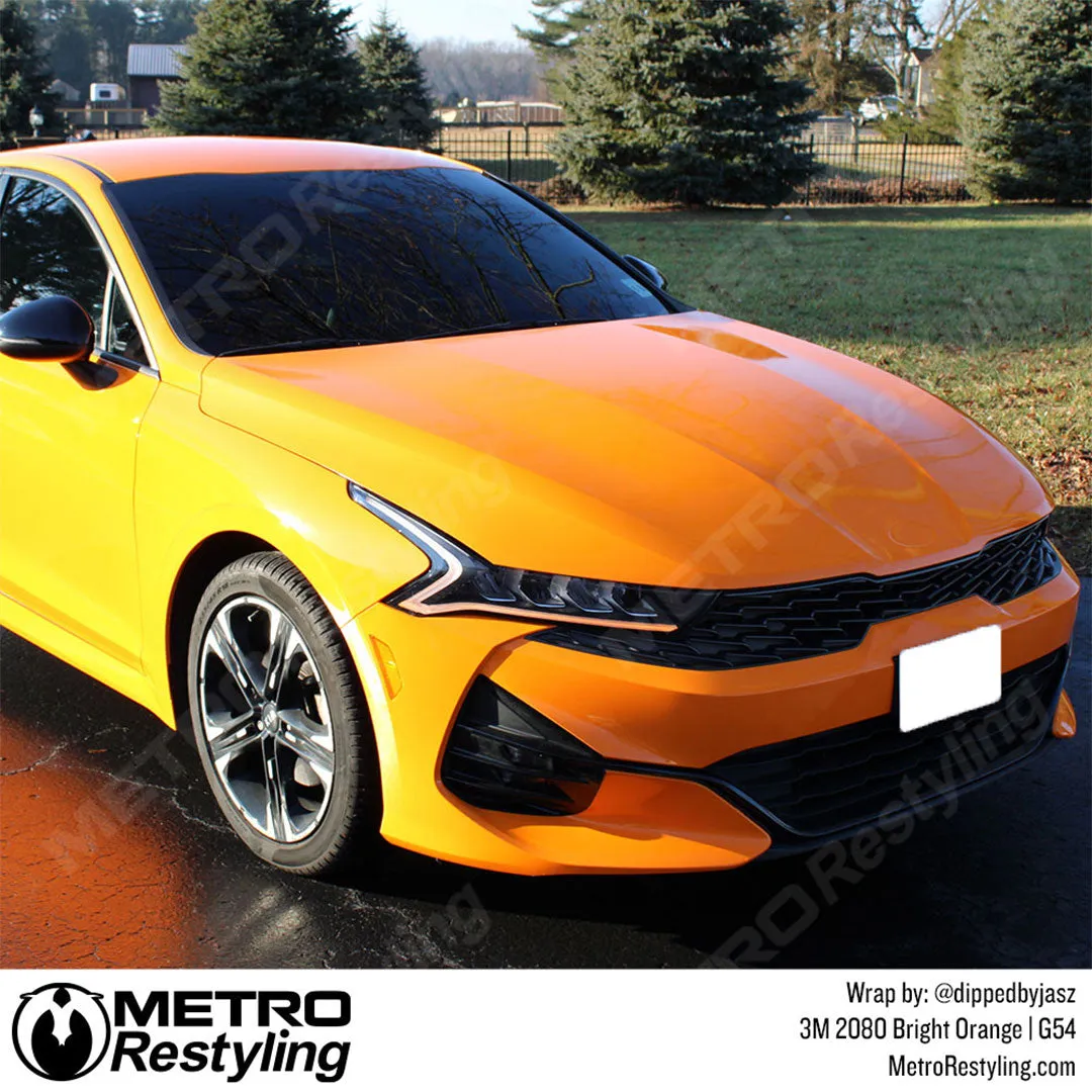 3M 2080 Gloss Bright Orange Vinyl Wrap | G54