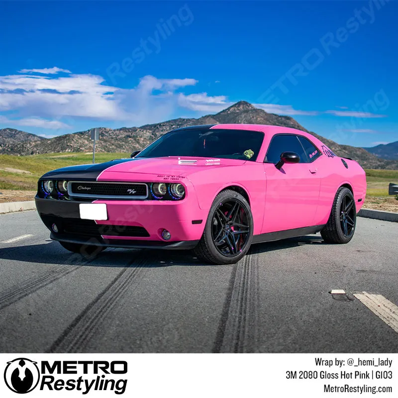 3M 2080 Gloss Hot Pink Vinyl Wrap | G103