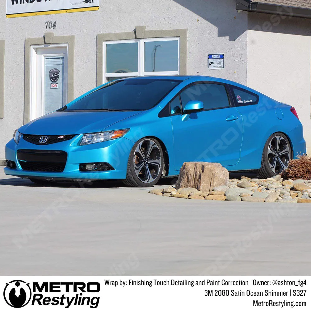 3M 2080 Satin Ocean Shimmer Vinyl Wrap | S327