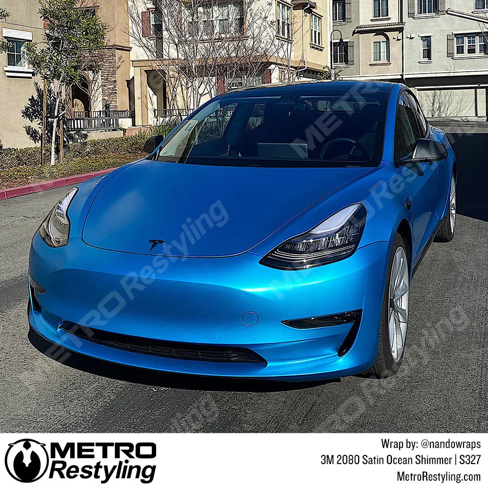 3M 2080 Satin Ocean Shimmer Vinyl Wrap | S327