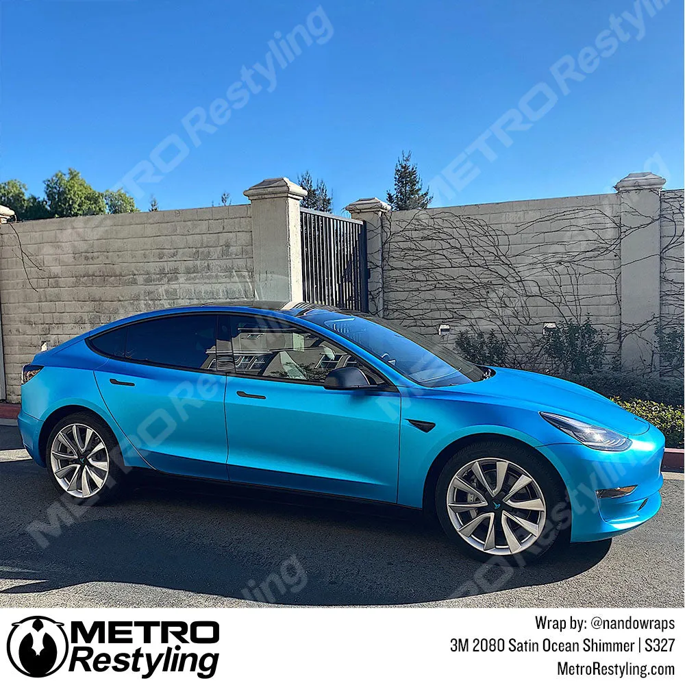 3M 2080 Satin Ocean Shimmer Vinyl Wrap | S327