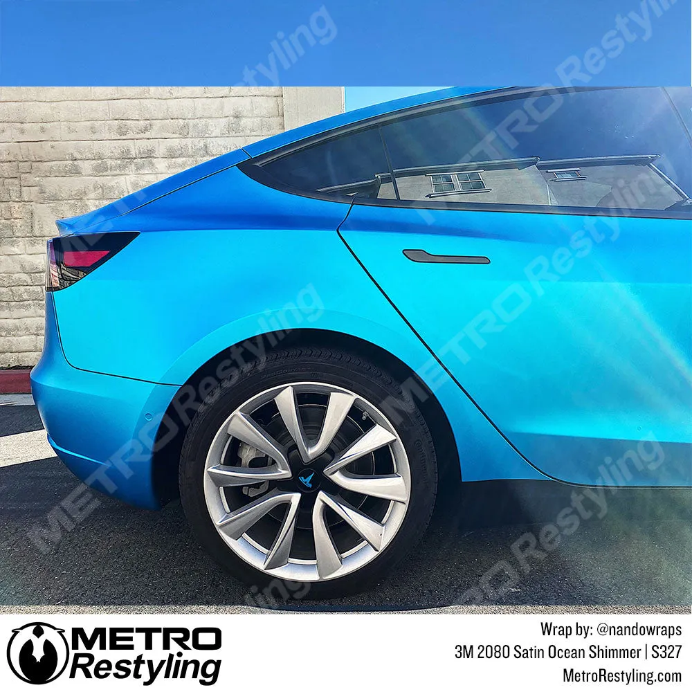 3M 2080 Satin Ocean Shimmer Vinyl Wrap | S327