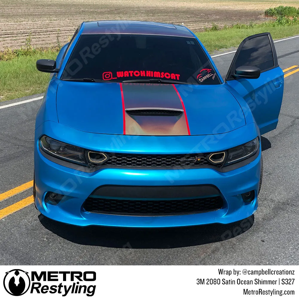 3M 2080 Satin Ocean Shimmer Vinyl Wrap | S327
