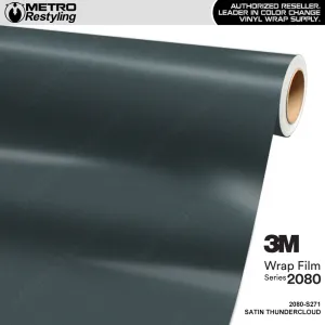 3M 2080 Satin Thundercloud Vinyl Wrap S271 | BLOWOUT STOCK | (205 sq ft) | V571585