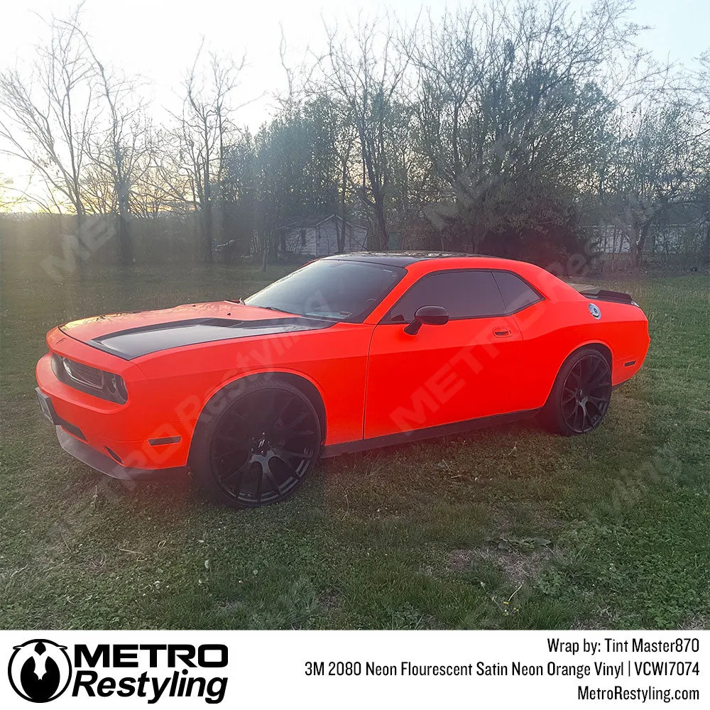 3M Neon Fluorescent Wrap Film | Satin Neon Orange | VCW17074