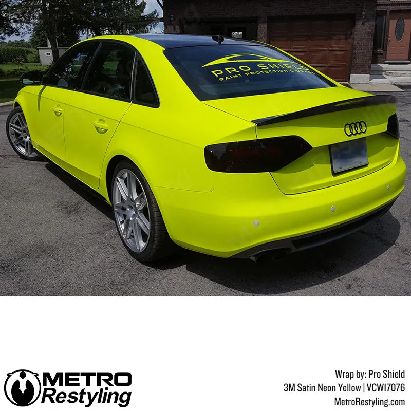 3M Neon Fluorescent Wrap Film | Satin Neon Yellow | VCW17076