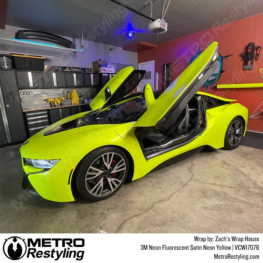 3M Neon Fluorescent Wrap Film | Satin Neon Yellow | VCW17076