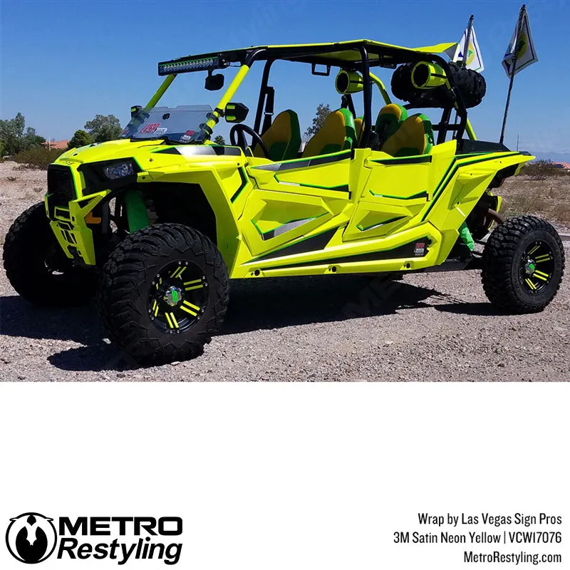 3M Neon Fluorescent Wrap Film | Satin Neon Yellow | VCW17076