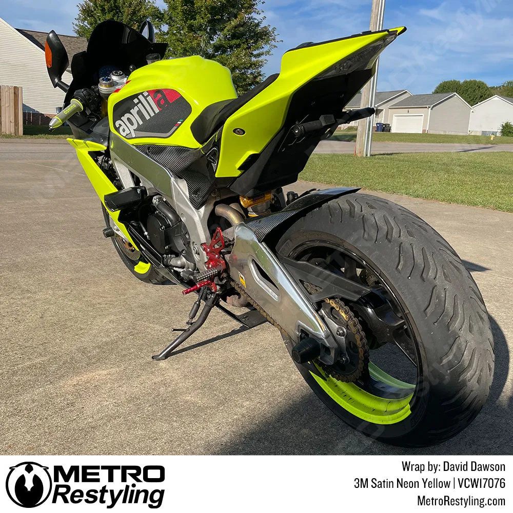 3M Neon Fluorescent Wrap Film | Satin Neon Yellow | VCW17076