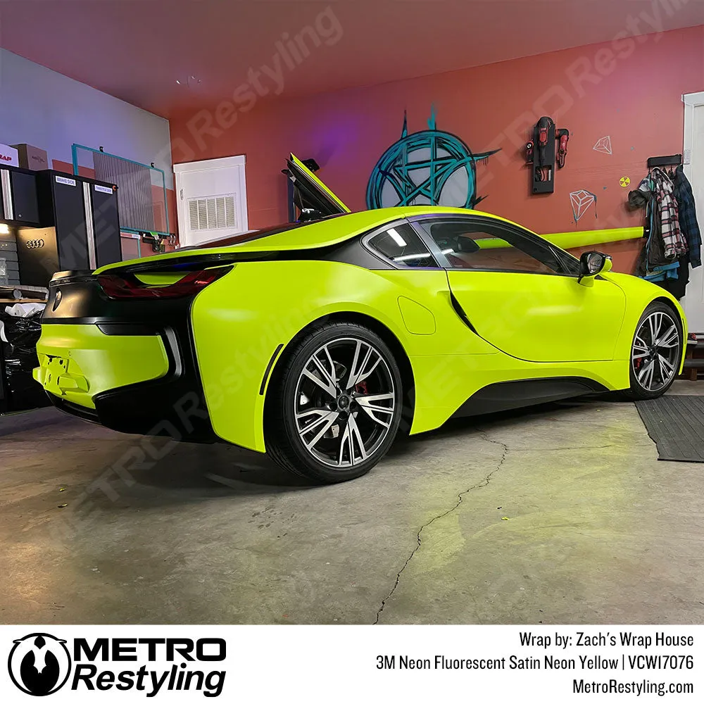 3M Neon Fluorescent Wrap Film | Satin Neon Yellow | VCW17076