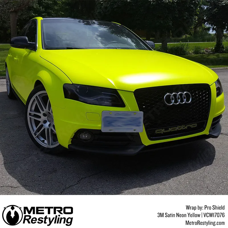 3M Neon Fluorescent Wrap Film | Satin Neon Yellow | VCW17076