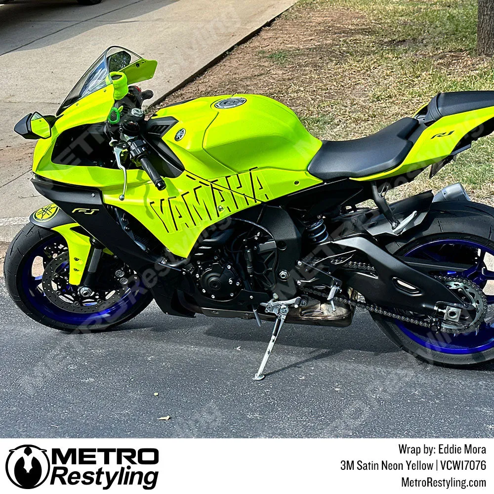 3M Neon Fluorescent Wrap Film | Satin Neon Yellow | VCW17076