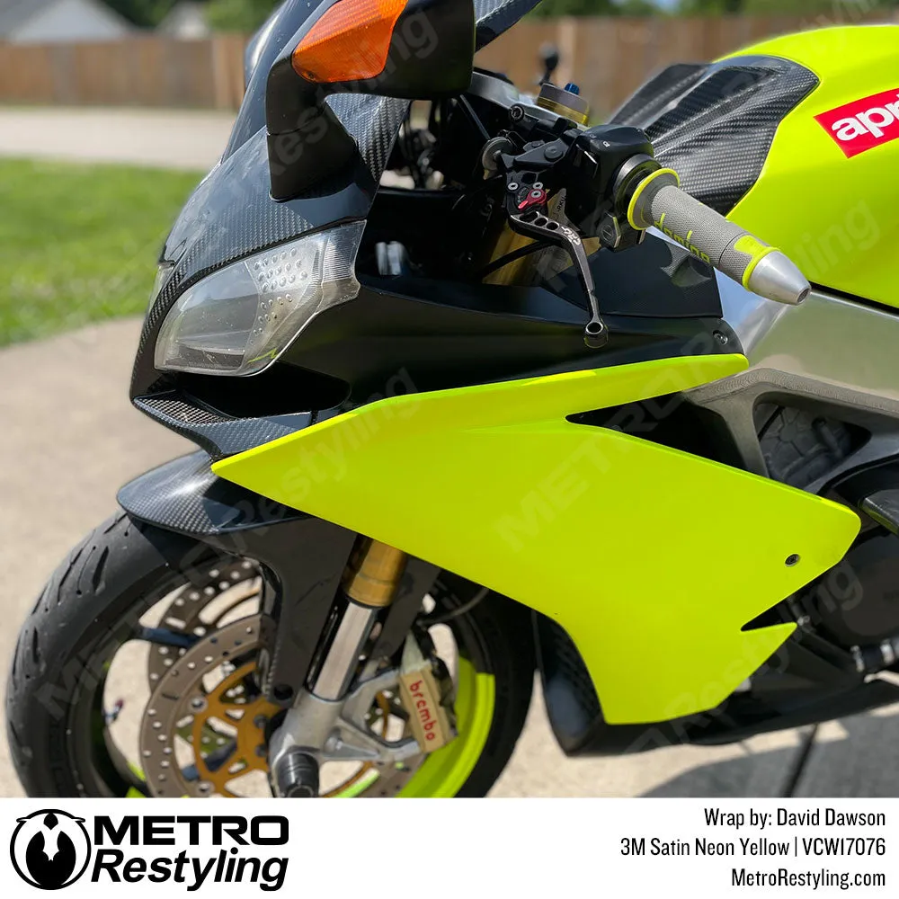 3M Neon Fluorescent Wrap Film | Satin Neon Yellow | VCW17076