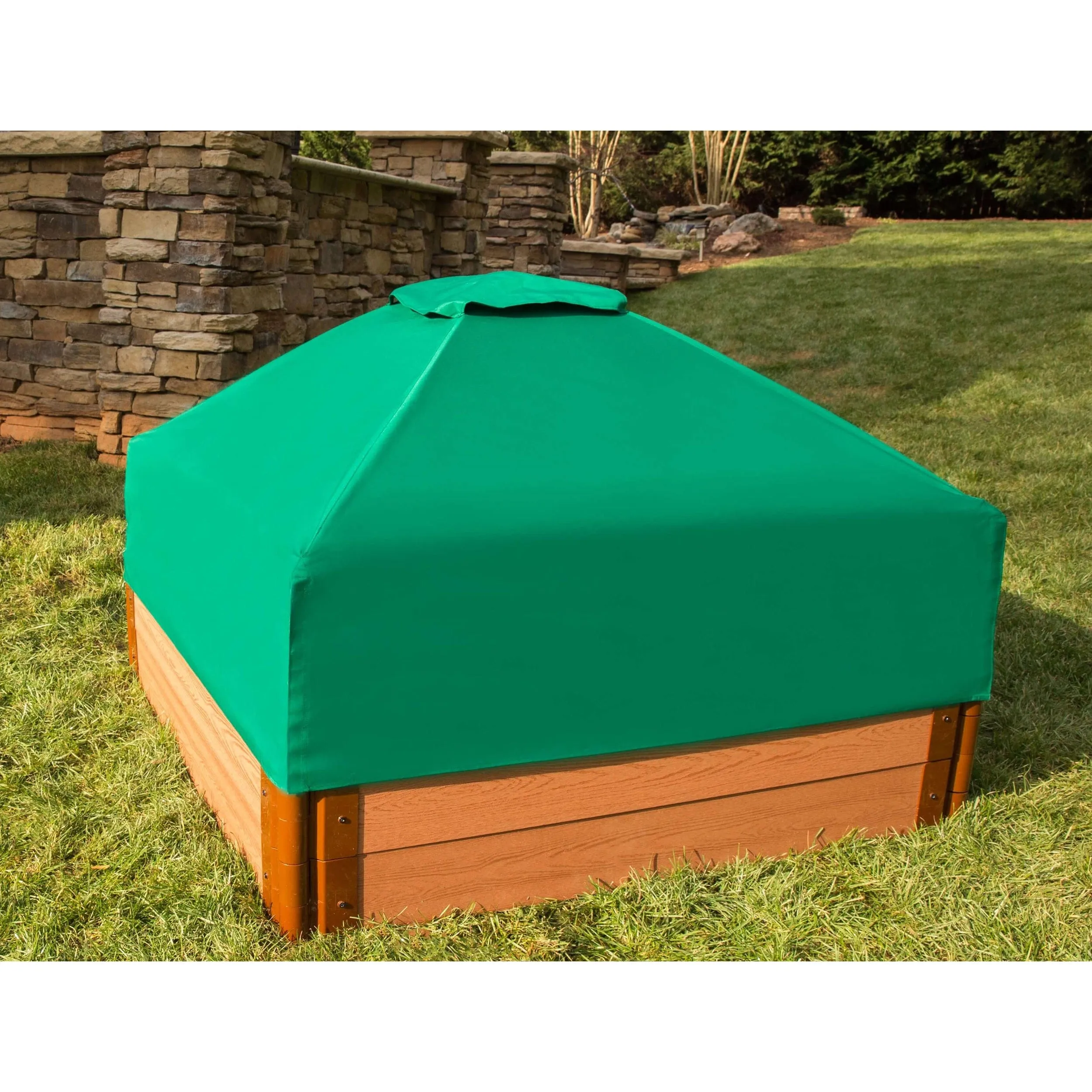 48" X 48"x 37" Telescoping Square Sandbox Canopy & Cover