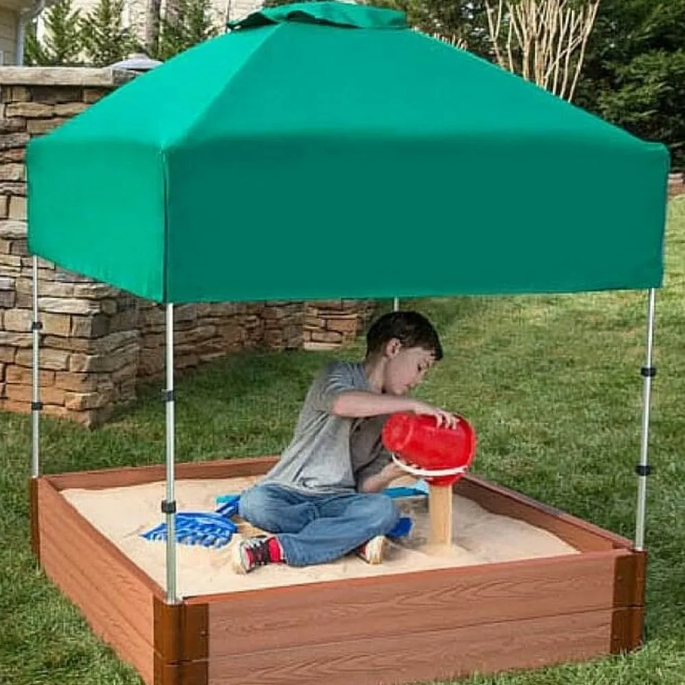 48" X 48"x 37" Telescoping Square Sandbox Canopy & Cover