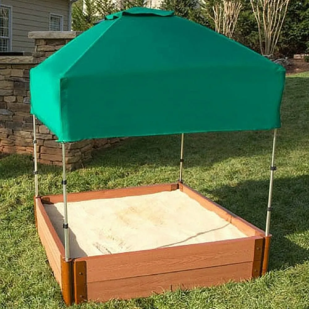 48" X 48"x 37" Telescoping Square Sandbox Canopy & Cover