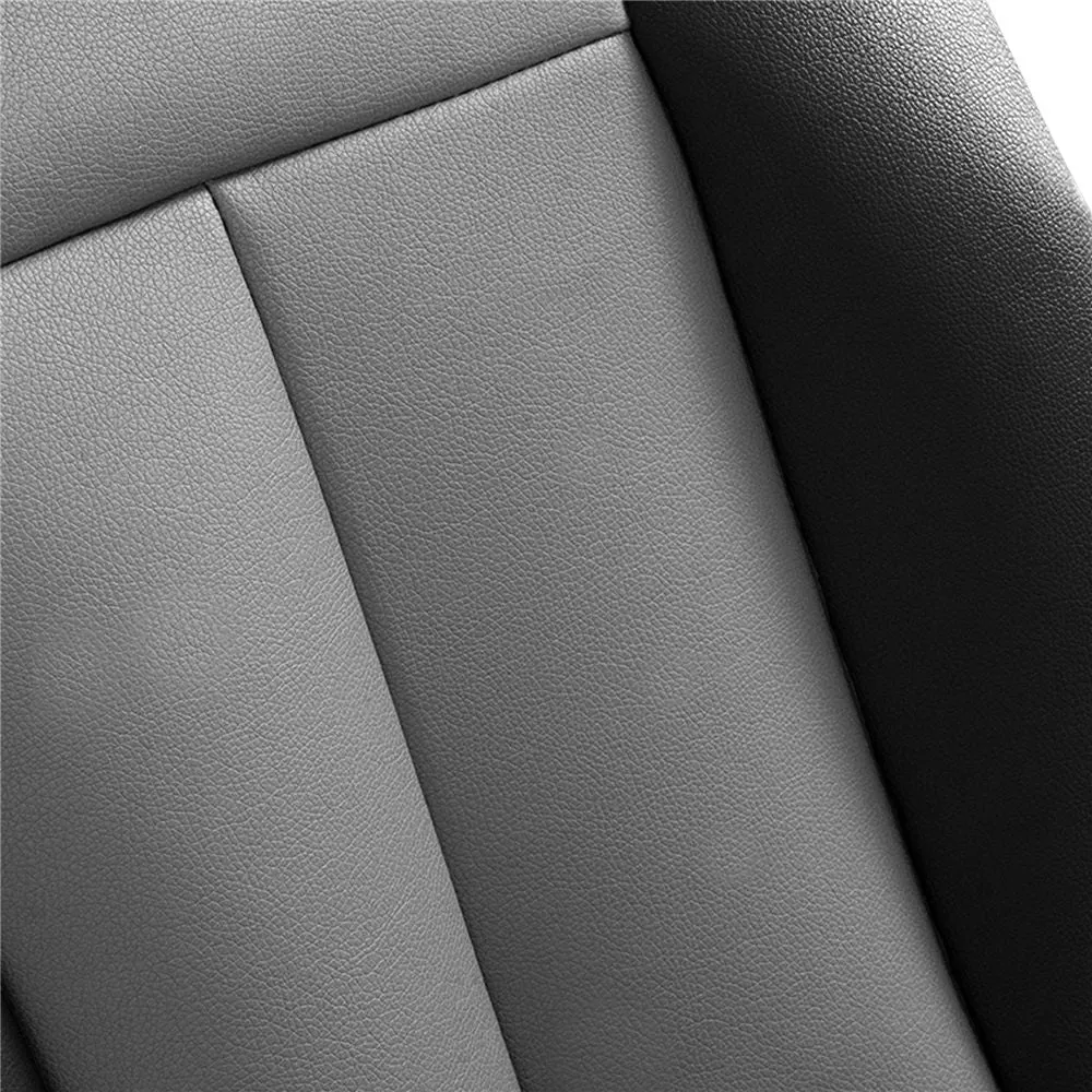 Apex90 Superior Faux Leather Car Seat Covers - Front Set Black