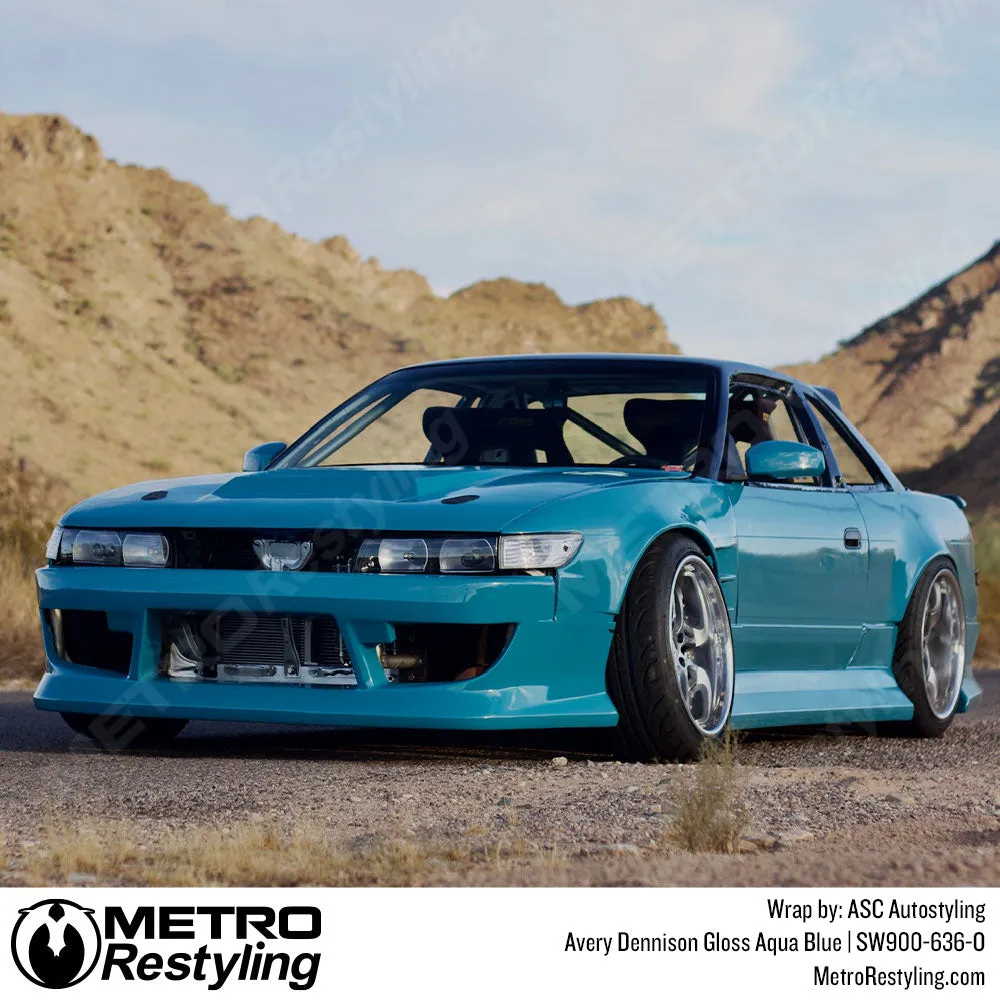 Avery Dennison SW900 Gloss Aqua Blue Vinyl Wrap | SW900-636-O