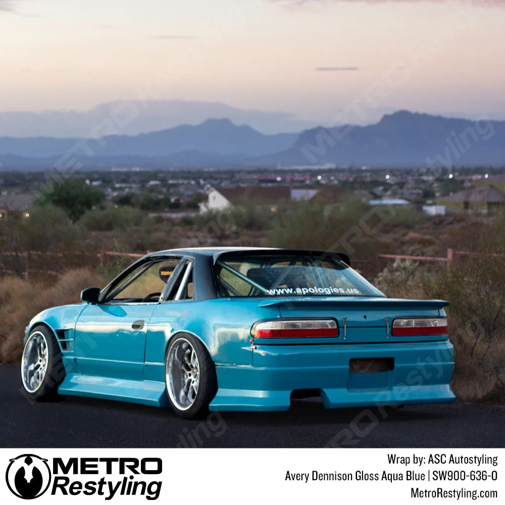 Avery Dennison SW900 Gloss Aqua Blue Vinyl Wrap | SW900-636-O