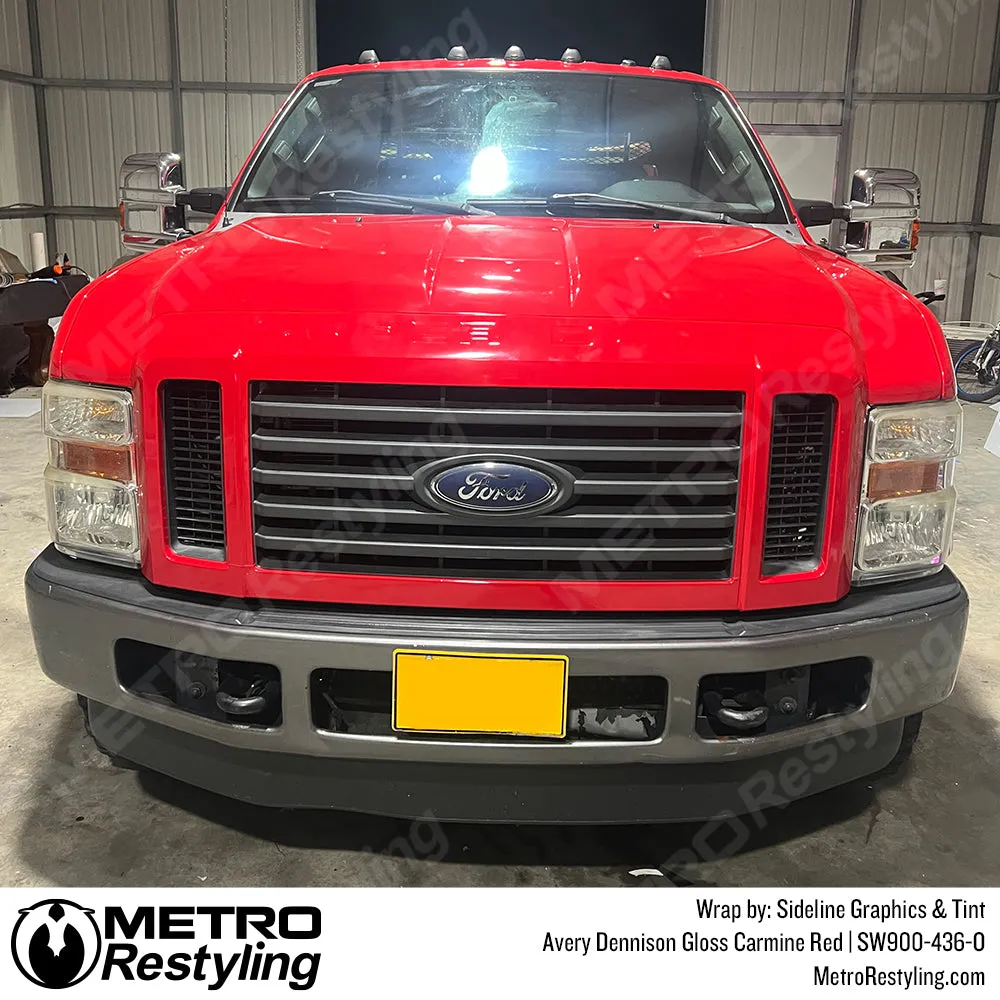 Avery Dennison SW900 Gloss Carmine Red Vinyl Wrap | SW900-436-O