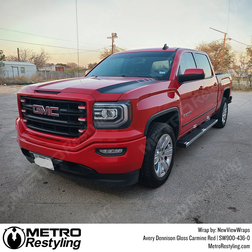 Avery Dennison SW900 Gloss Carmine Red Vinyl Wrap | SW900-436-O