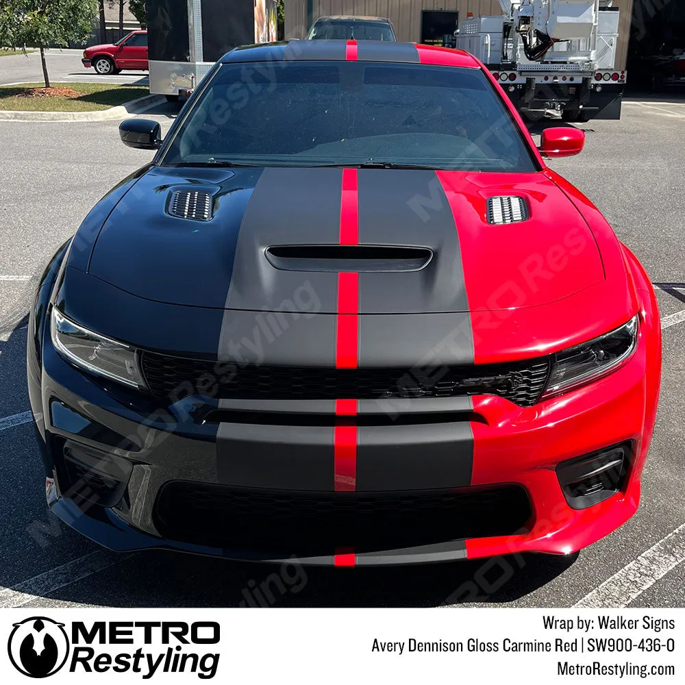 Avery Dennison SW900 Gloss Carmine Red Vinyl Wrap | SW900-436-O