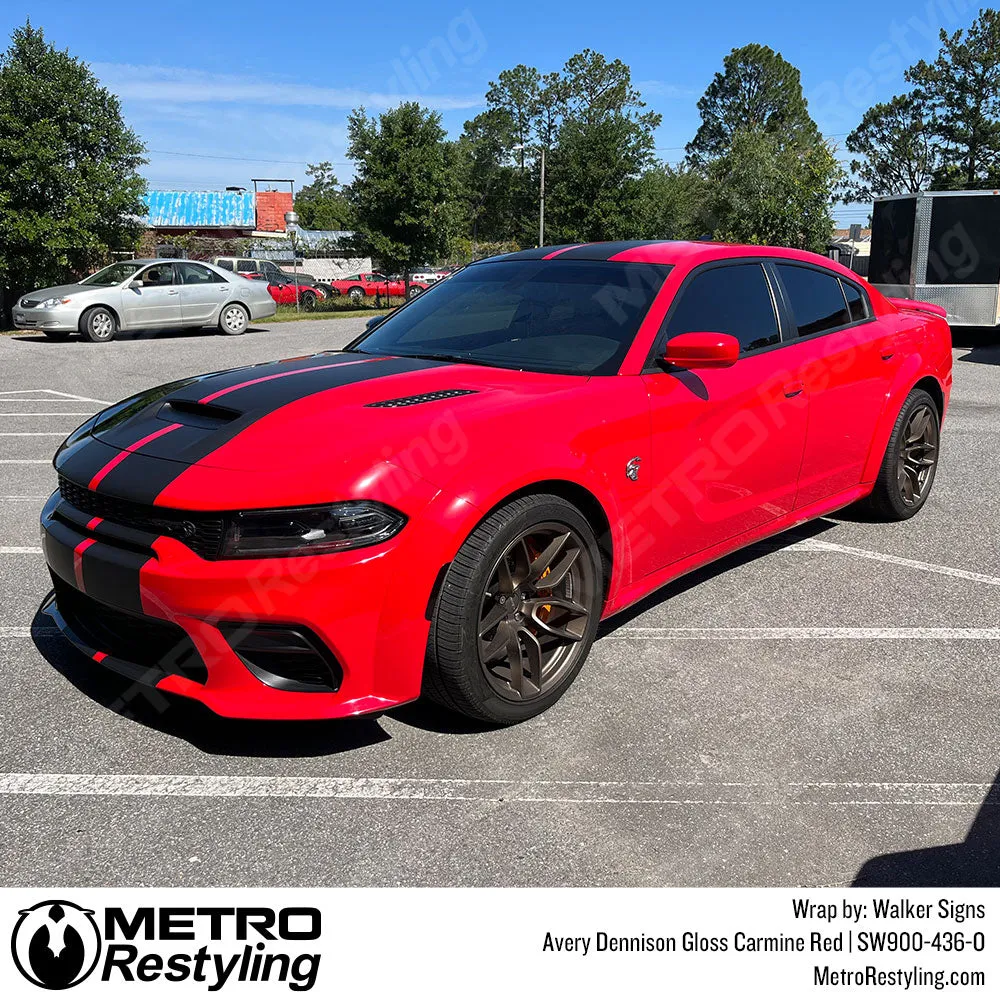 Avery Dennison SW900 Gloss Carmine Red Vinyl Wrap | SW900-436-O