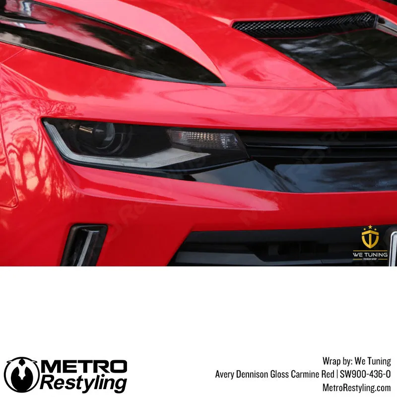 Avery Dennison SW900 Gloss Carmine Red Vinyl Wrap | SW900-436-O