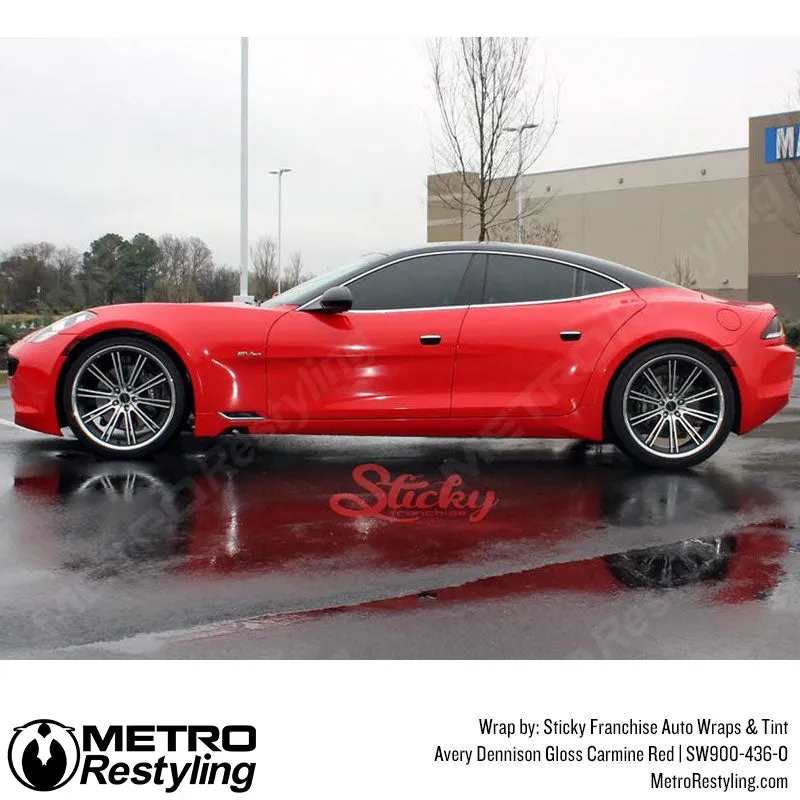 Avery Dennison SW900 Gloss Carmine Red Vinyl Wrap | SW900-436-O