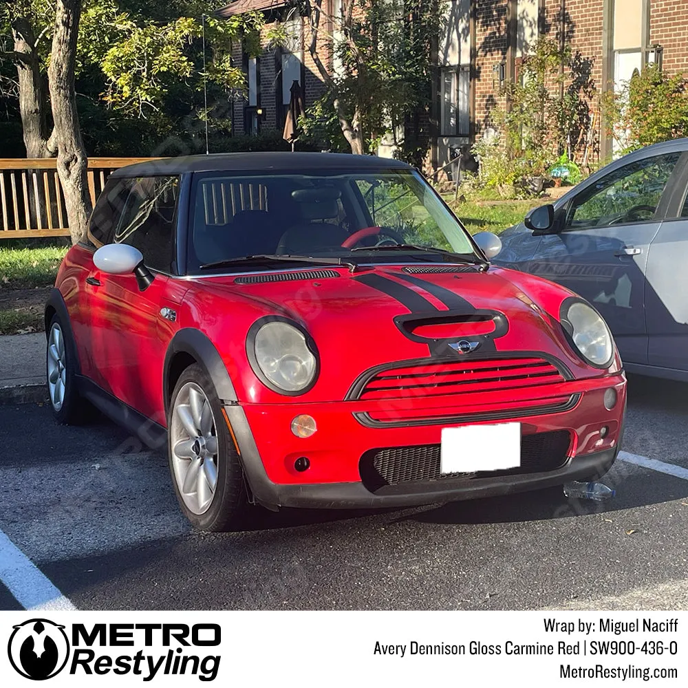 Avery Dennison SW900 Gloss Carmine Red Vinyl Wrap | SW900-436-O