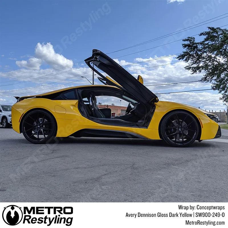 Avery Dennison SW900 Gloss Dark Yellow Vinyl Wrap | SW900-249-O