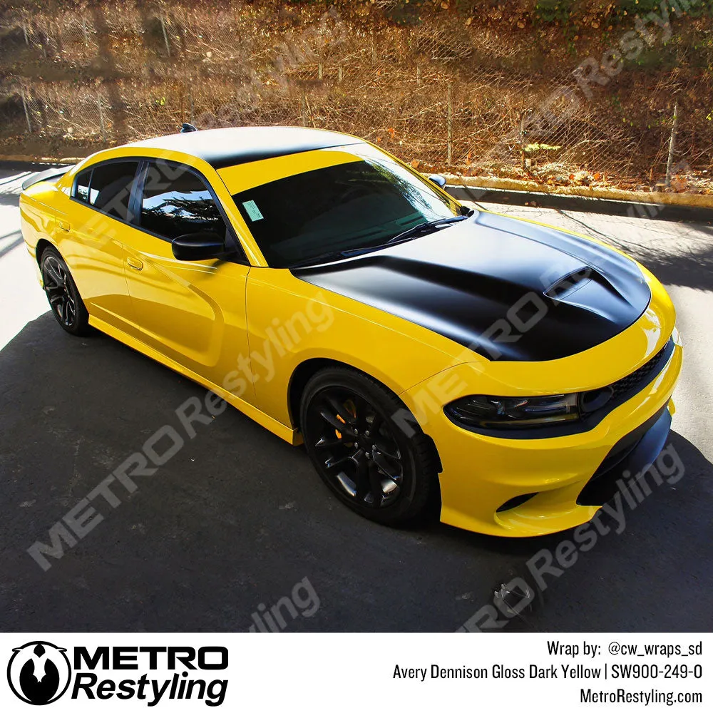 Avery Dennison SW900 Gloss Dark Yellow Vinyl Wrap | SW900-249-O
