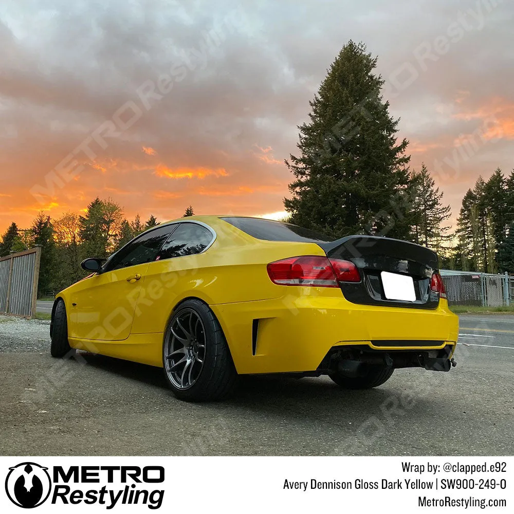 Avery Dennison SW900 Gloss Dark Yellow Vinyl Wrap | SW900-249-O