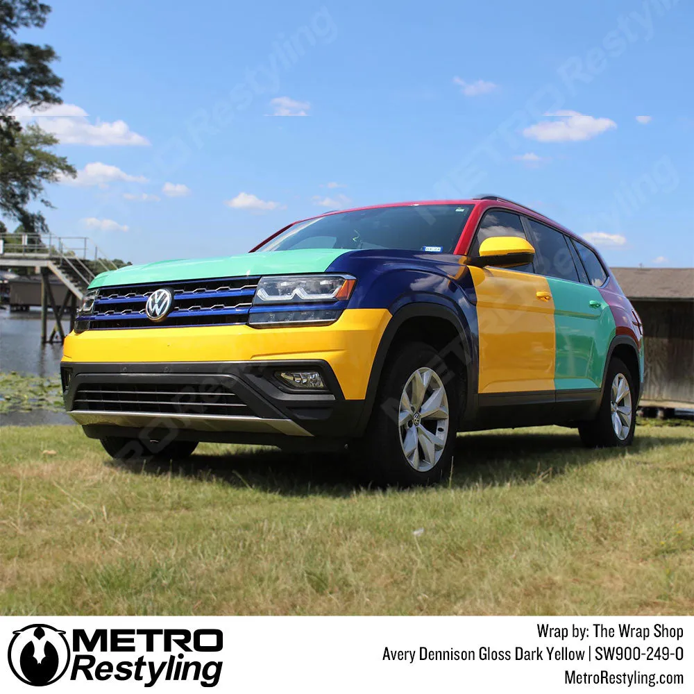 Avery Dennison SW900 Gloss Dark Yellow Vinyl Wrap | SW900-249-O