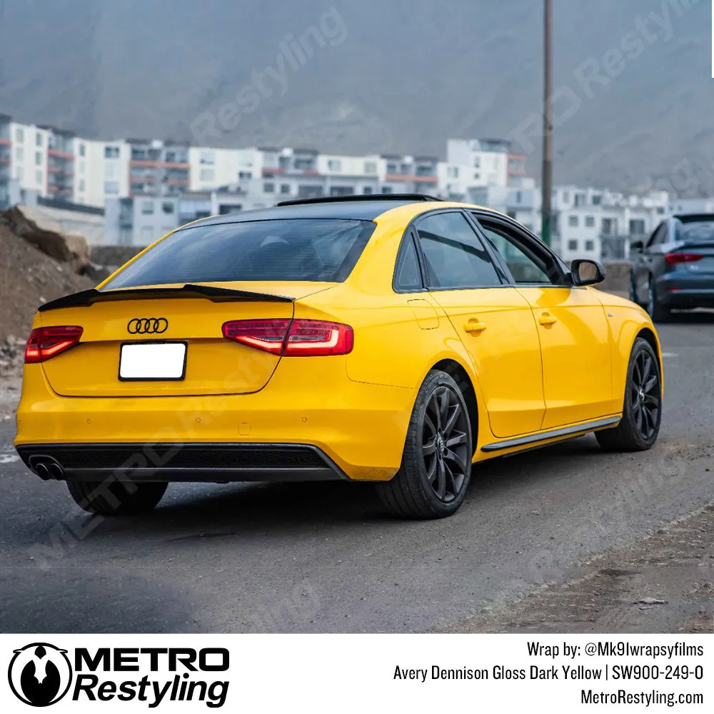 Avery Dennison SW900 Gloss Dark Yellow Vinyl Wrap | SW900-249-O