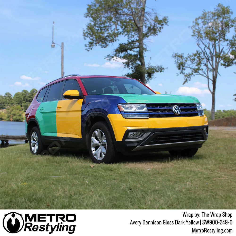 Avery Dennison SW900 Gloss Dark Yellow Vinyl Wrap | SW900-249-O