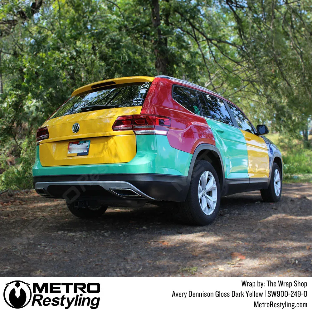Avery Dennison SW900 Gloss Dark Yellow Vinyl Wrap | SW900-249-O