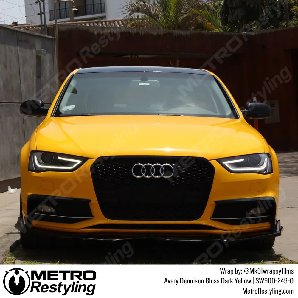 Avery Dennison SW900 Gloss Dark Yellow Vinyl Wrap | SW900-249-O