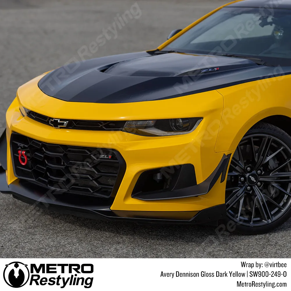 Avery Dennison SW900 Gloss Dark Yellow Vinyl Wrap | SW900-249-O