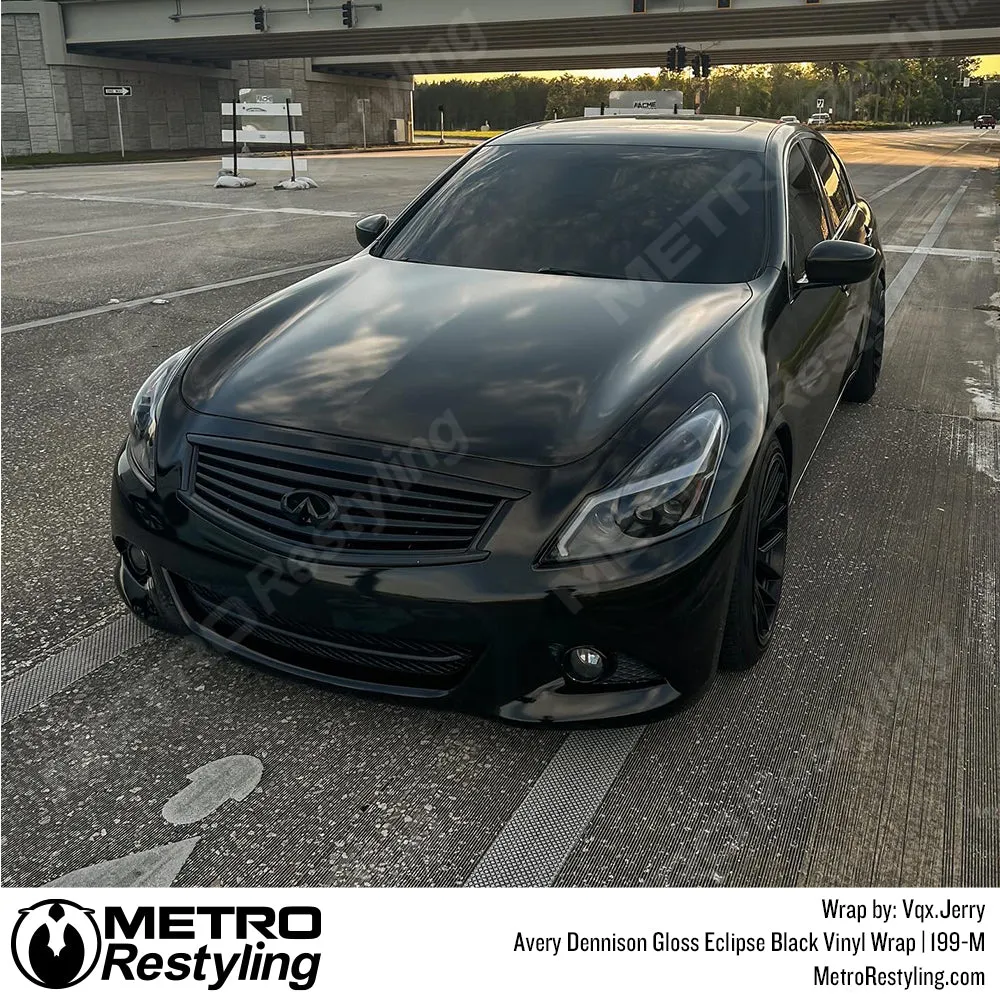 Avery Dennison SW900 Gloss Eclipse Black Vinyl Wrap | SW900-199-M