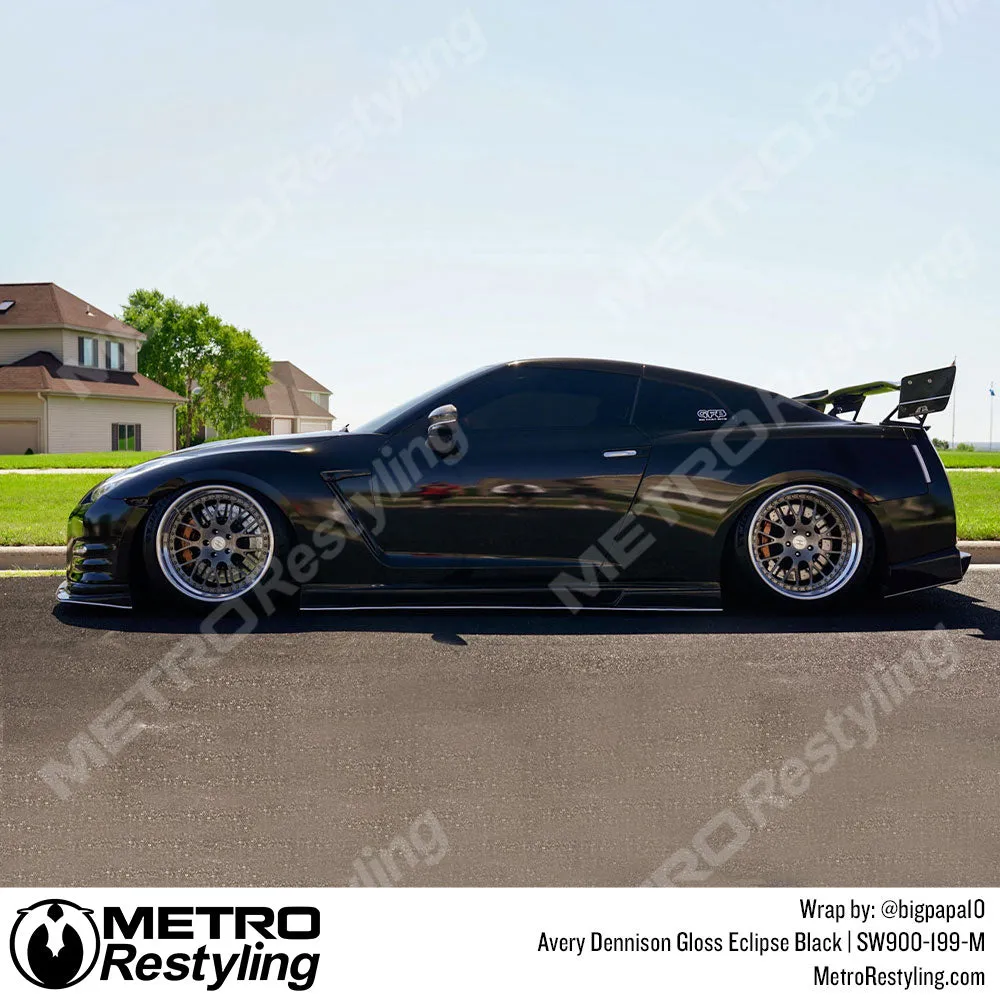 Avery Dennison SW900 Gloss Eclipse Black Vinyl Wrap | SW900-199-M