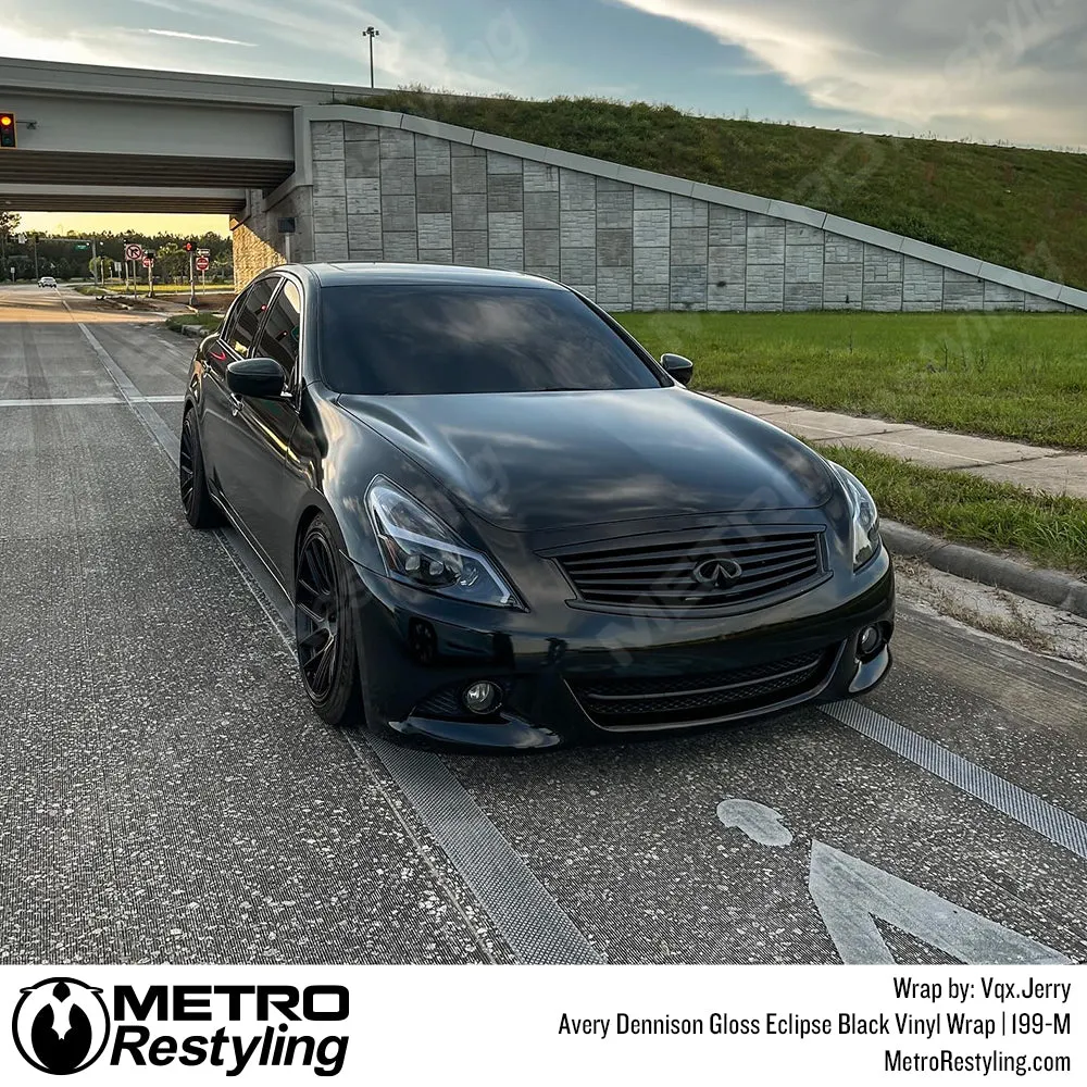 Avery Dennison SW900 Gloss Eclipse Black Vinyl Wrap | SW900-199-M