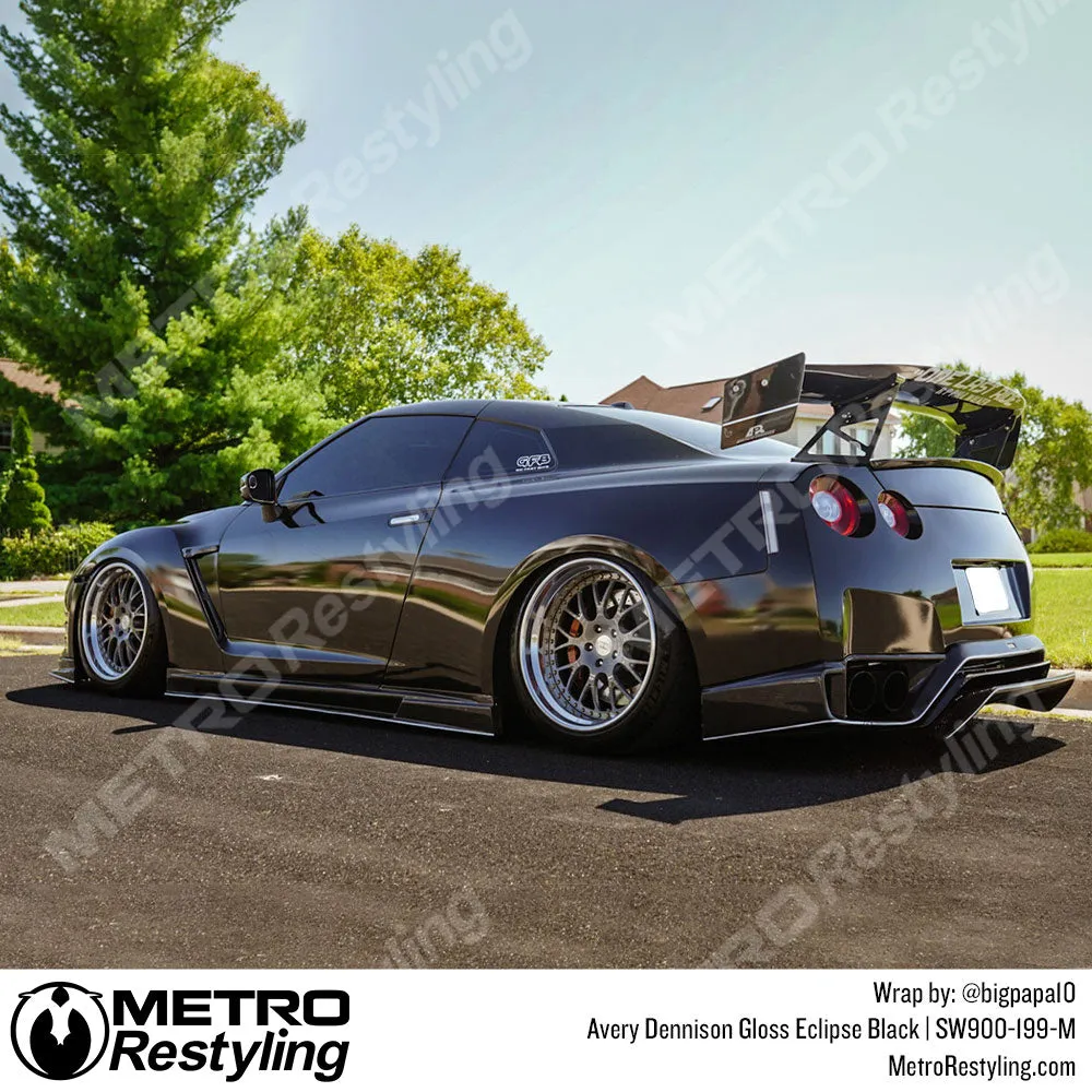 Avery Dennison SW900 Gloss Eclipse Black Vinyl Wrap | SW900-199-M