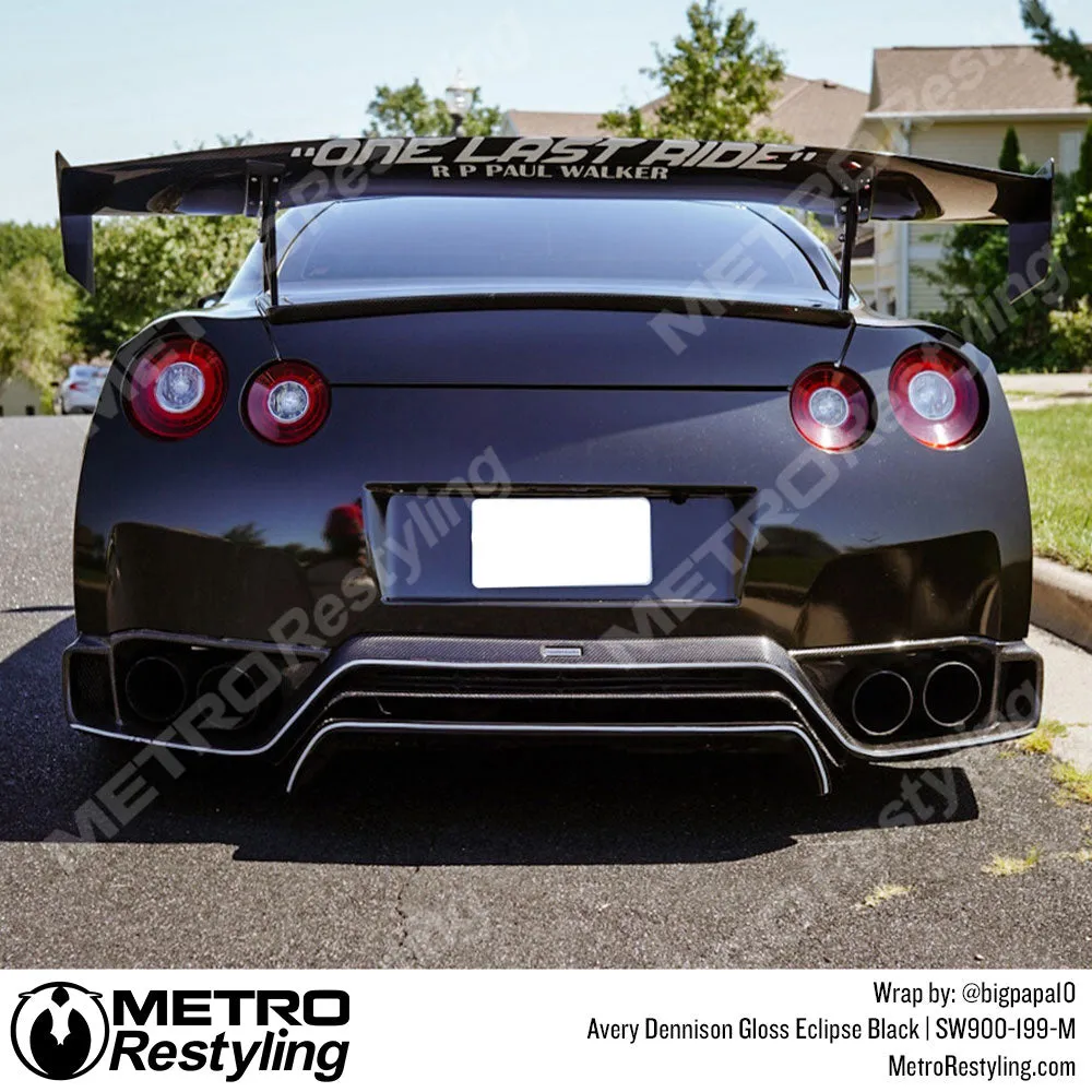 Avery Dennison SW900 Gloss Eclipse Black Vinyl Wrap | SW900-199-M